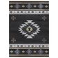 Dalyn Rug Company Phoenix PH4 10" x 14" Black Indoor/Outdoor Area Rug, , large