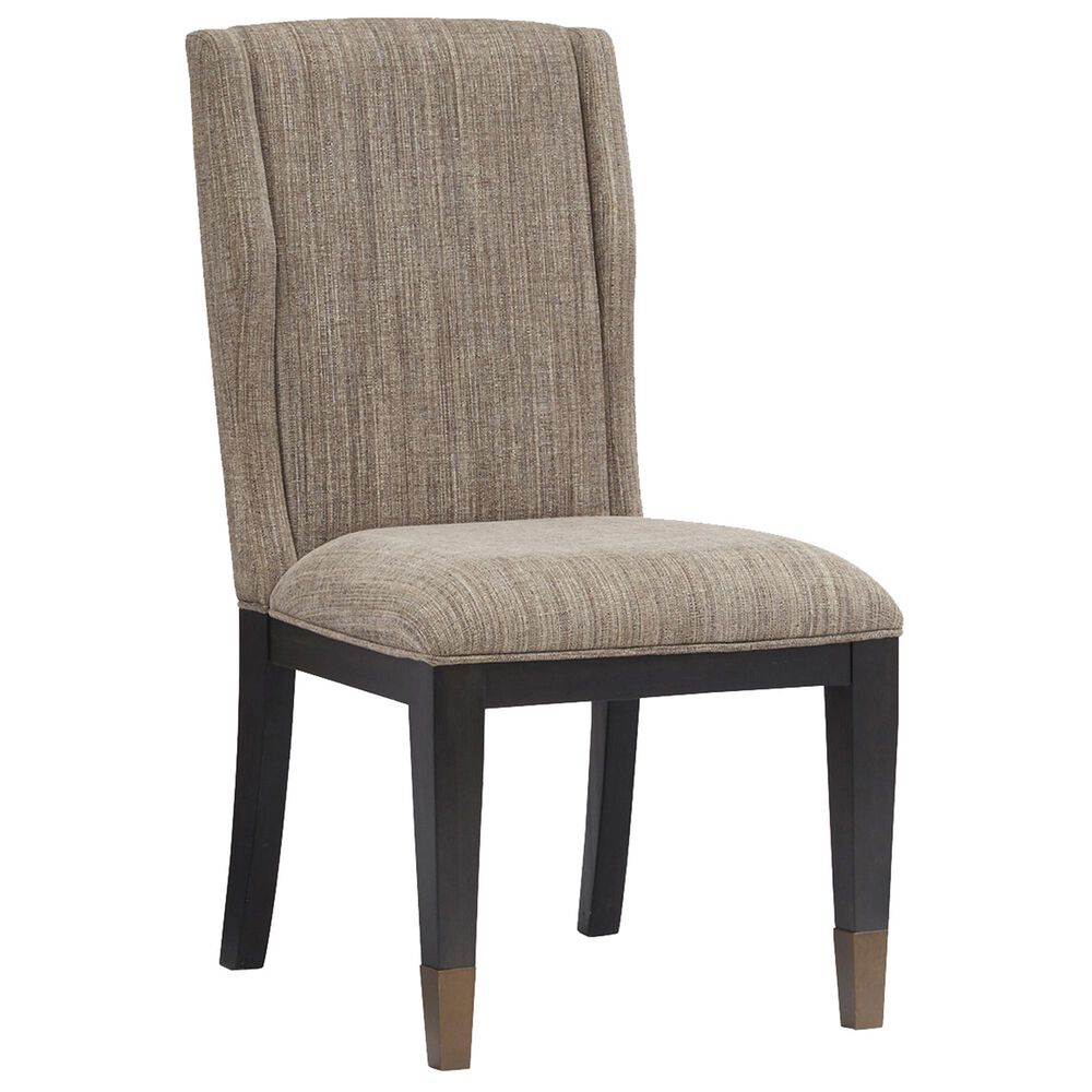 Nicolette Home Ryker Host Upholstered Side Chair with Aged Brass Accents, , large