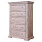 Fallridge Terra White 5 Drawer Chest in Vintage White, , large