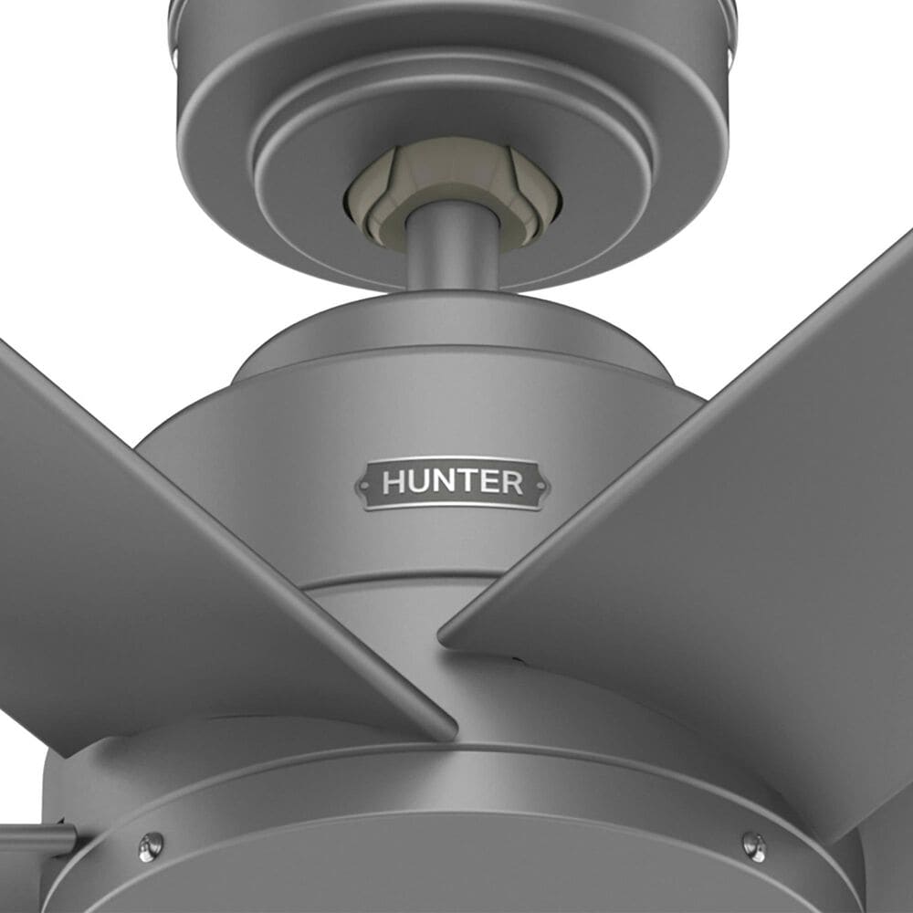 Hunter Kennicott 52&quot; Outdoor Ceiling Fan in Matte Silver, , large