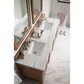 James Martin Bristol 72" Double Bathroom Vanity in Whitewashed Walnut with 3 cm Arctic Fall Solid Surface Top and Rectangle Sink, , large