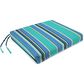 Jordan Manufacturing 19" x 17" Outdoor Chair Pad Seat Cushion in Sunbrella Dolce Stripe Oasis, , large