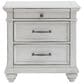 Signature Design by Ashley Kanwyn 3 Drawer Nightstand in Distressed Whitewash, , large