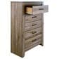 Signature Design by Ashley Zelen 5 Drawer Chest in Warm Gray, , large