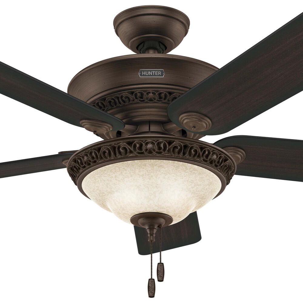 Hunter Italian Countryside 52&quot; Ceiling Fan with Lights in Cocoa, , large