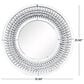 Maple and Jade Round Glass Wall Mirror in Silver, , large