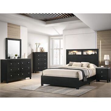 Claremont Cadence 2-Drawer Nightstand in Black, , large