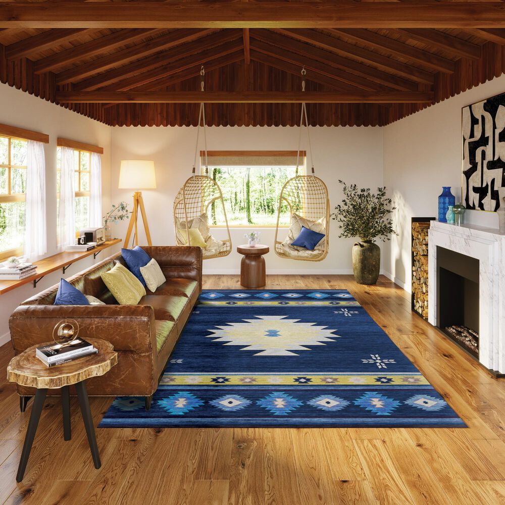 Dalyn Rug Company Phoenix 10&#39; x 14&#39; Navy Indoor/Outdoor Area Rug, , large