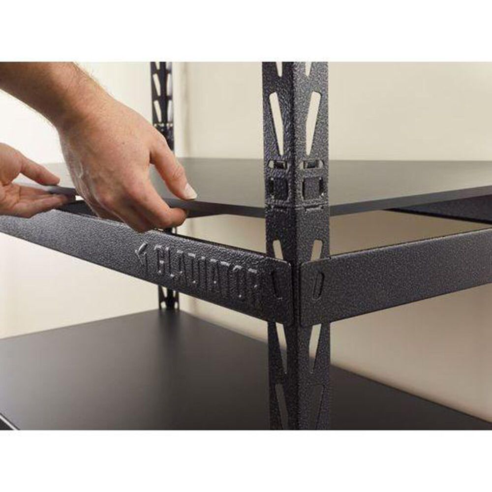 Gladiator 48&quot; Wide Ez Connect Rack with Five 24&quot; Deep Shelves in Hammered Granite, , large