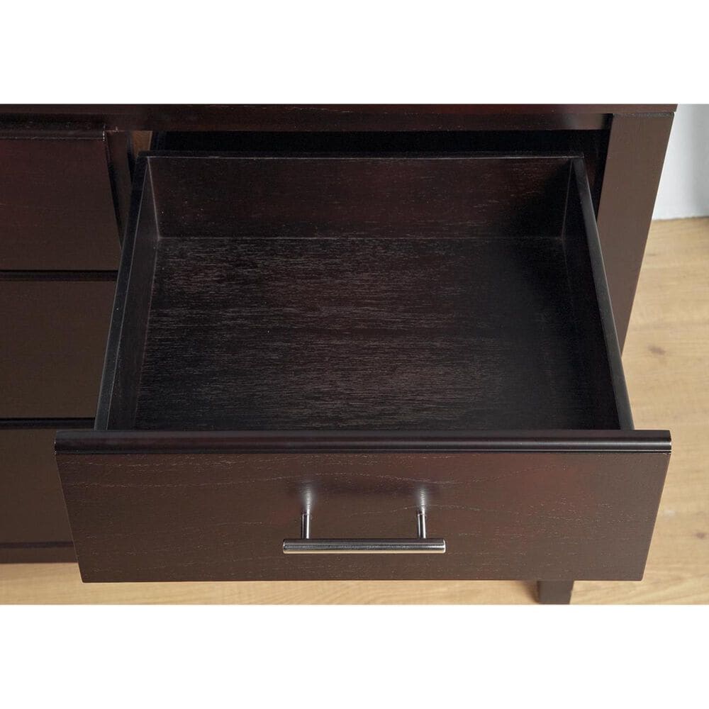 37B Nevis 7-Drawer Dresser and Mirror in Dark Brown, , large