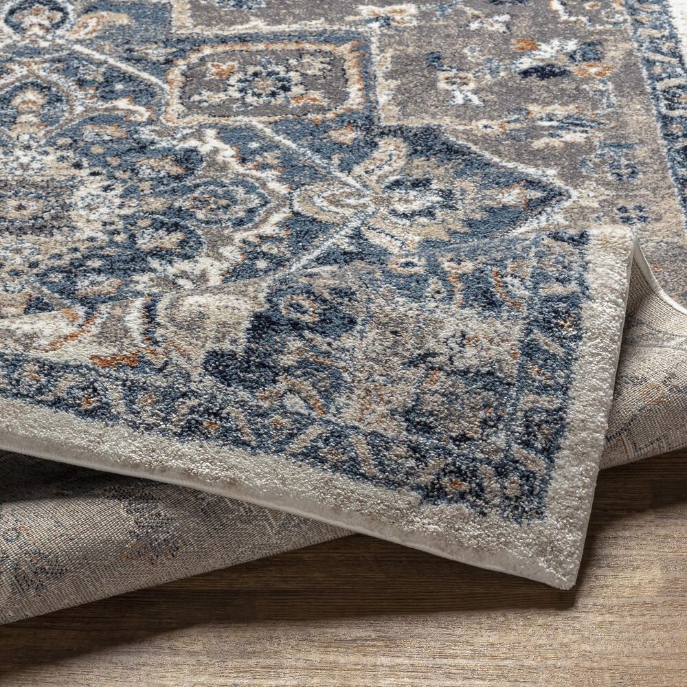 Surya Tuscany 2&#39; x 3&#39; Denim, Brown and Gray Area Rug, , large