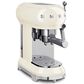 Smeg 33.81 Oz Espresso Manual Coffee Machine in Cream and Polished Chrome, , large