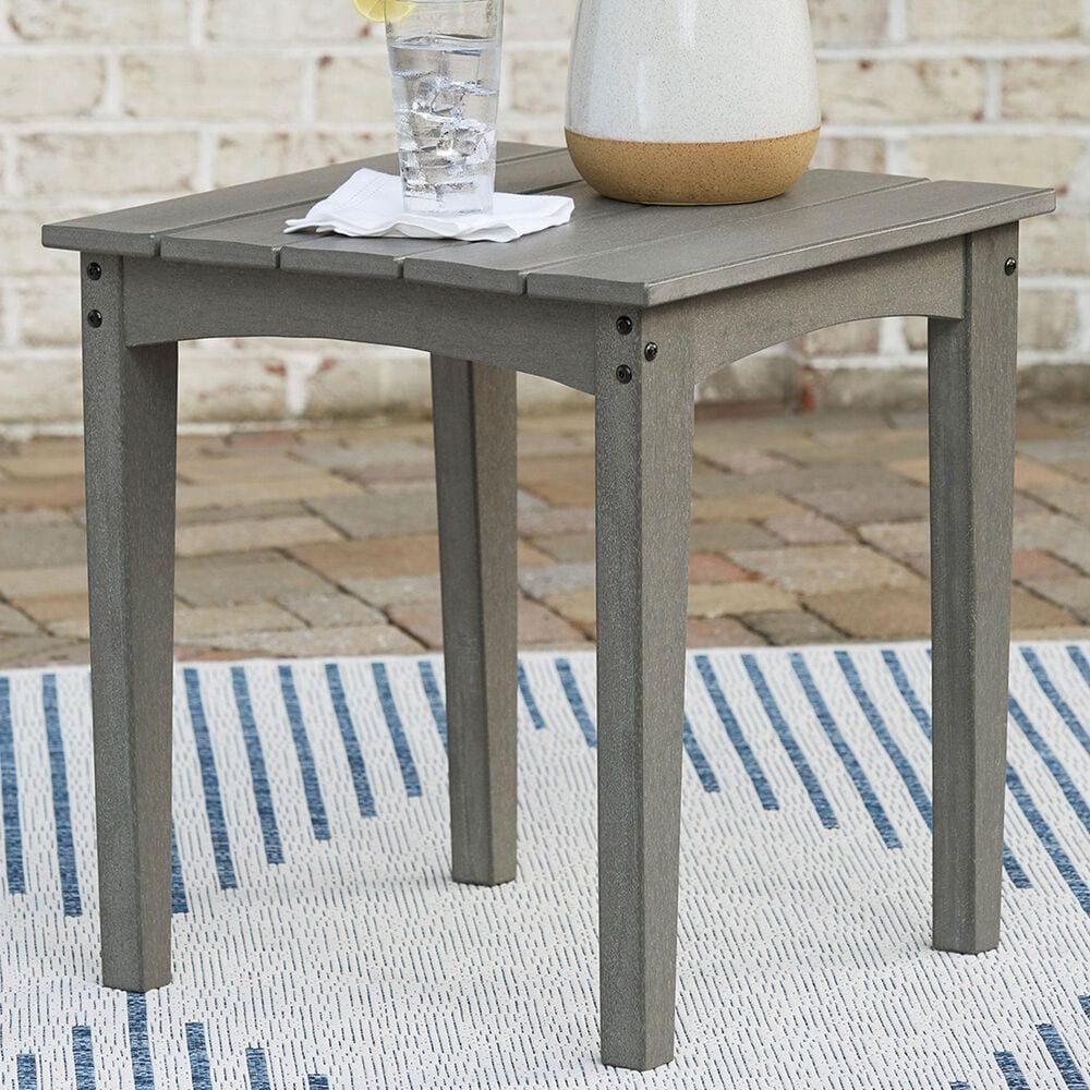 Signature Design by Ashley Visola Square End Table in Gray, , large
