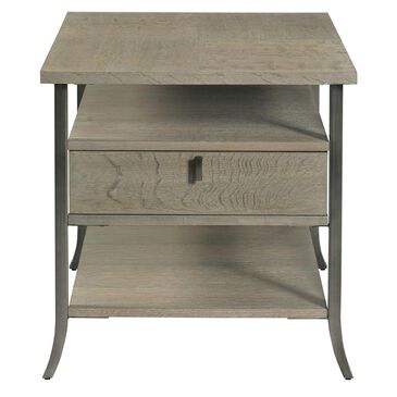 American Drew Creston Rectangular End Table with Drawer in Natural Gray, , large