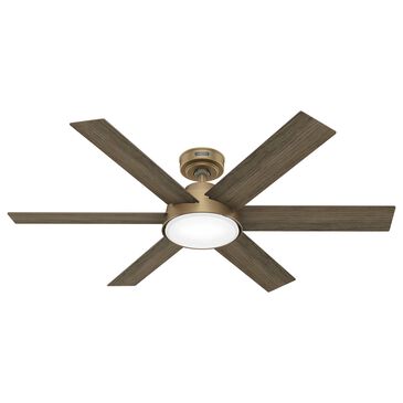 Hunter Donatella 52" Ceiling Fan with LED Lights in Burnished Brass, , large