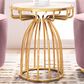 Zuo Modern Silo Side Table in Mirrored and Gold, , large