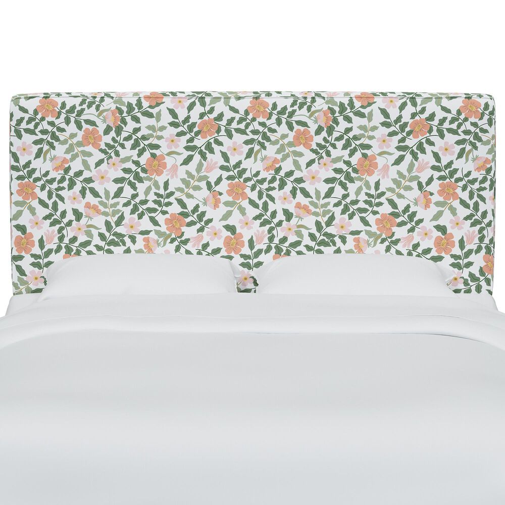 Rifle Paper Co Crafted by Cloth and Company Elly Twin Headboard in Aviary Black/Cream, , large