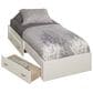 Sauder Beginnings Twin Platform Bed in White, , large