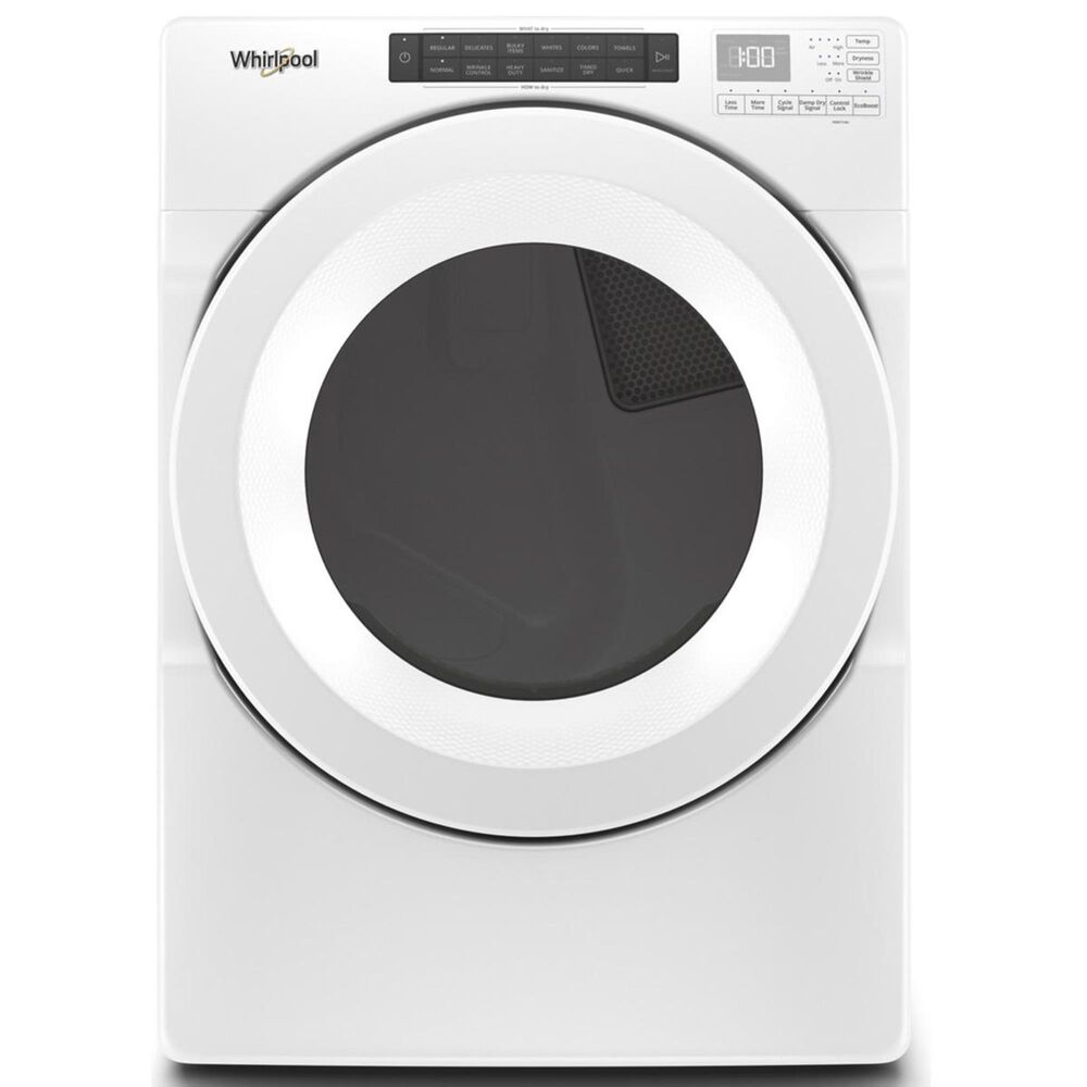 Whirlpool 7.4 Cu. Ft. Front Load Electric Dryer in White, , large