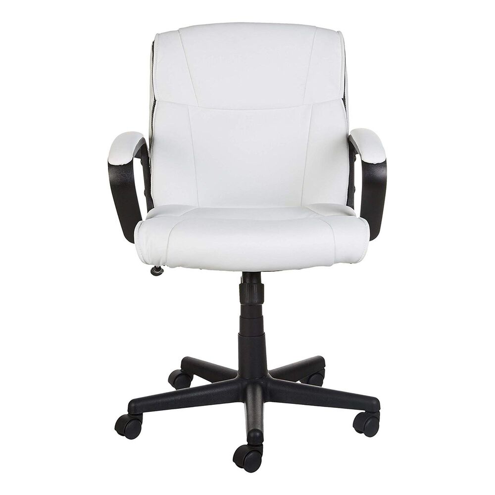 Global Seating Mid Back Executive Chair in White, , large