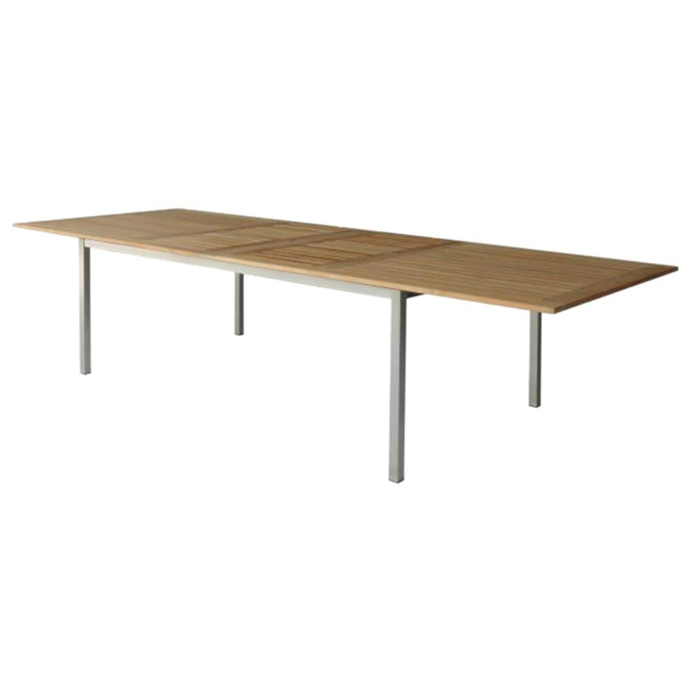 Three Birds Casual Avanti Patio Extension Dining Table in Steel and Teak &#40;Table Only&#41;, , large
