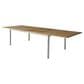 Three Birds Casual Avanti Patio Extension Dining Table in Steel and Teak (Table Only), , large