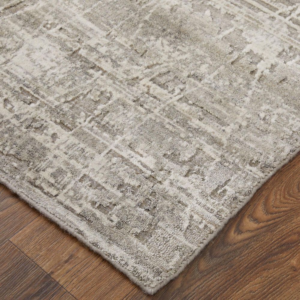 Feizy Rugs Eastfield 69A5F 2&#39;6&quot; x 14&#39; Gray and Beige Runner, , large