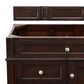 James Martin Brittany 36" Single Bathroom Vanity in Burnished Mahogany with 3 cm Charcoal Soapstone Quartz Top and Rectangle Sink, , large