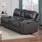 New Heritage Design Linton Power Recline Console Loveseat in Dark Gray, , large