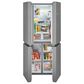 Frigidaire 17.4 Cu. Ft. Counter-Depth 4-Door Refrigerator in Stainless Steel, , large