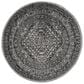 Safavieh Adirondack ADR108A-4R 4" x 4"  Silver/Black Round Rug, , large