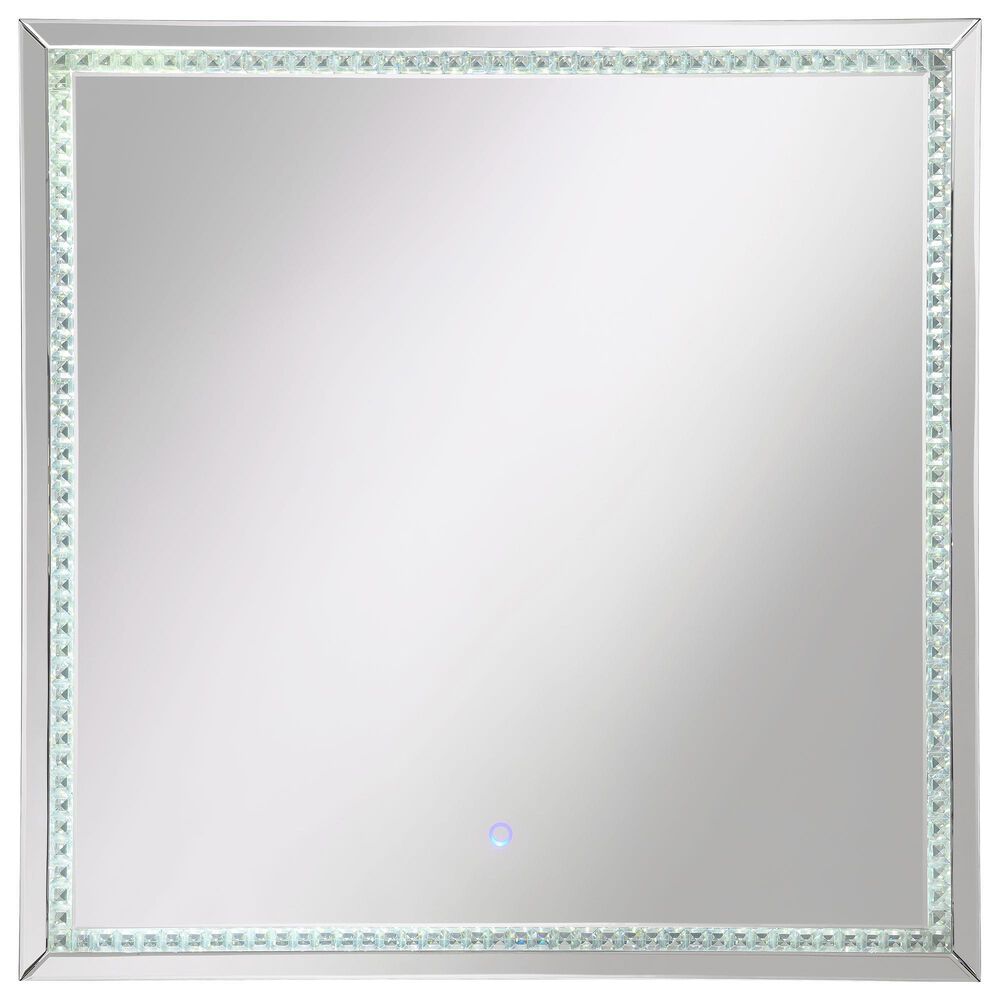 Pacific Landing Noelle Accent Wall Mirror in Silver, , large