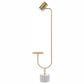 Pacific Landing Jodie Floor Lamp in Antique Brass and Grey, , large