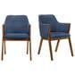 Blue River Renzo Dining Chair in Blue and Walnut (Set of 2), , large