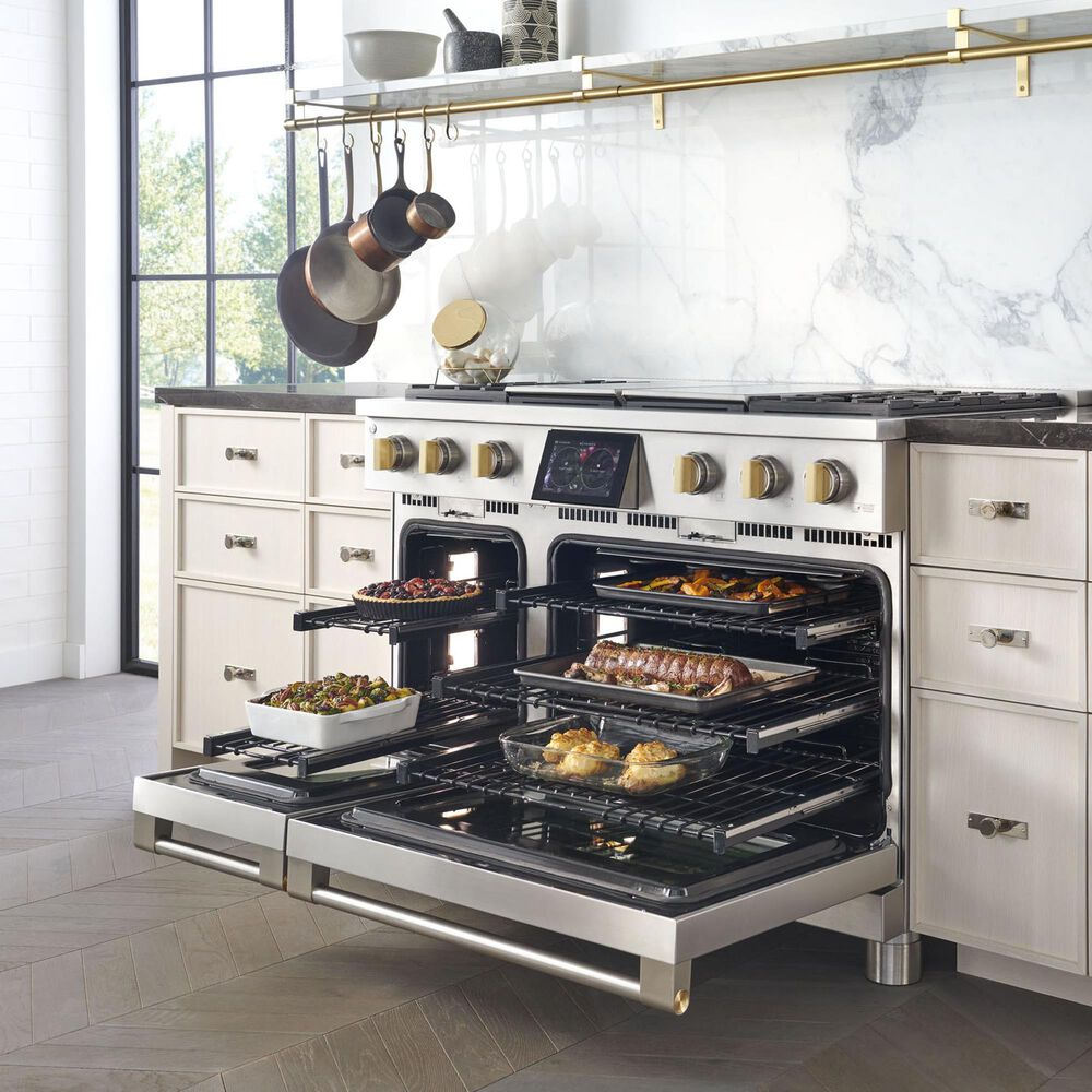 Monogram 48&quot; Dual-Fuel Professional Range with 4 Burners, Grill and Griddle in Stainless Steel, , large