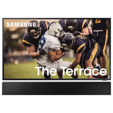 Samsung 55" Class The Terrace Partial Sun QLED 4K HDR - Smart TV and 3.0 Channel Soundbar in Titan Black, , large