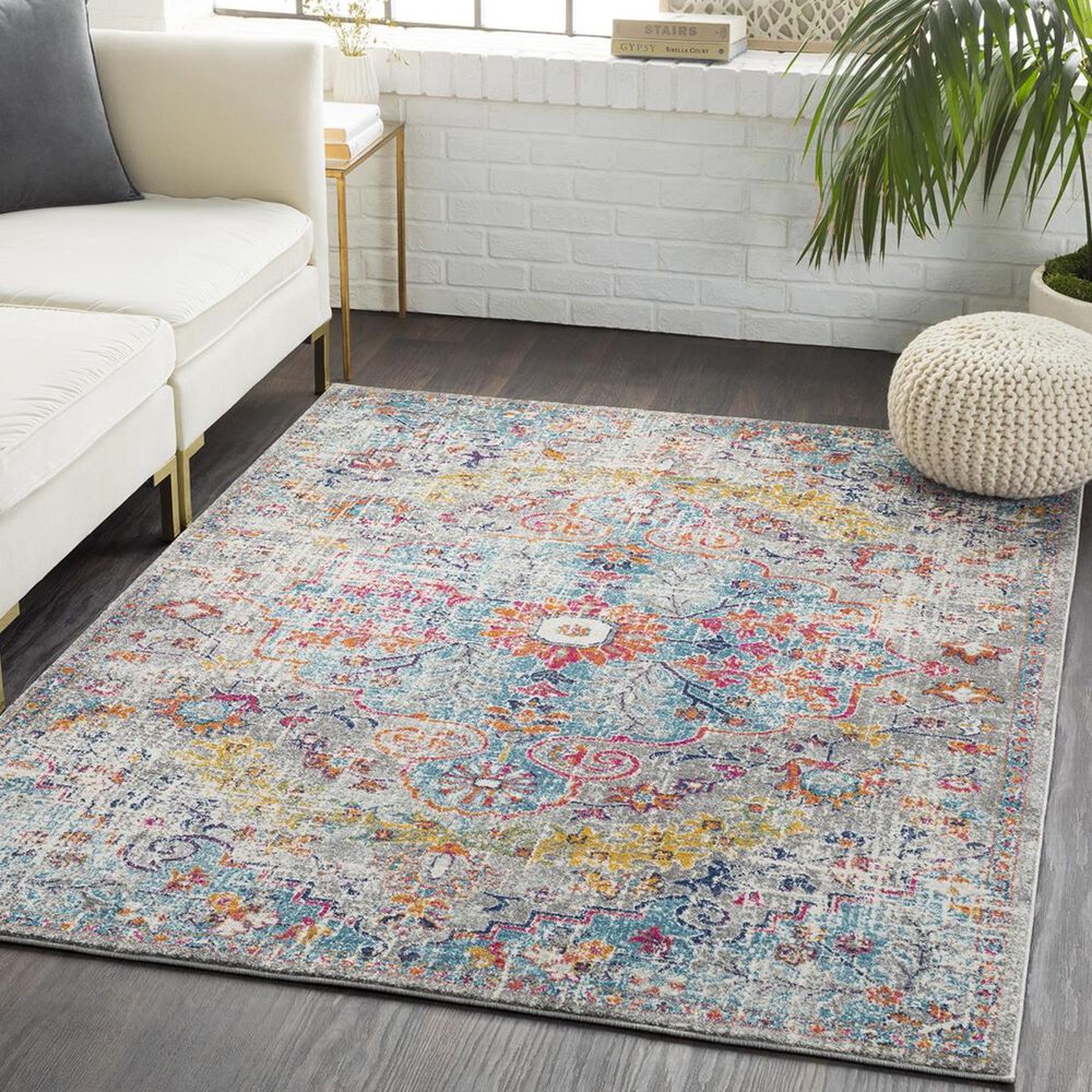 Surya Harput HAP-1063 3&#39;10&quot; x 5&#39;7&quot; Beige, Saffron and Gray Area Rug, , large