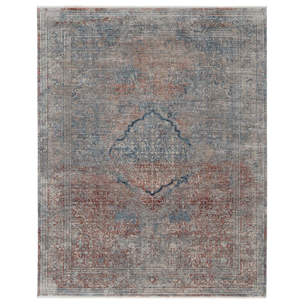 Feizy Rugs Marquette 4" x 5"3" Blue and Multicolor Area Rug, , large