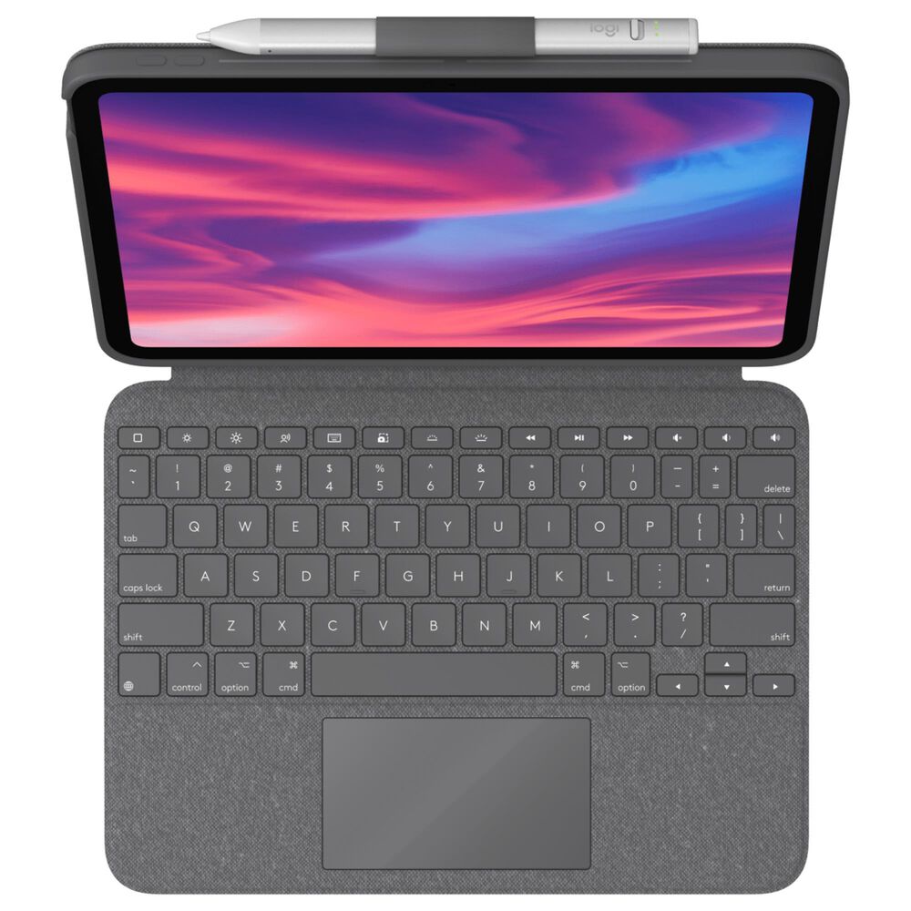 Logitech Combo Touch Keyboard Case for Apple iPad 10th Generation in Oxford Grey, , large