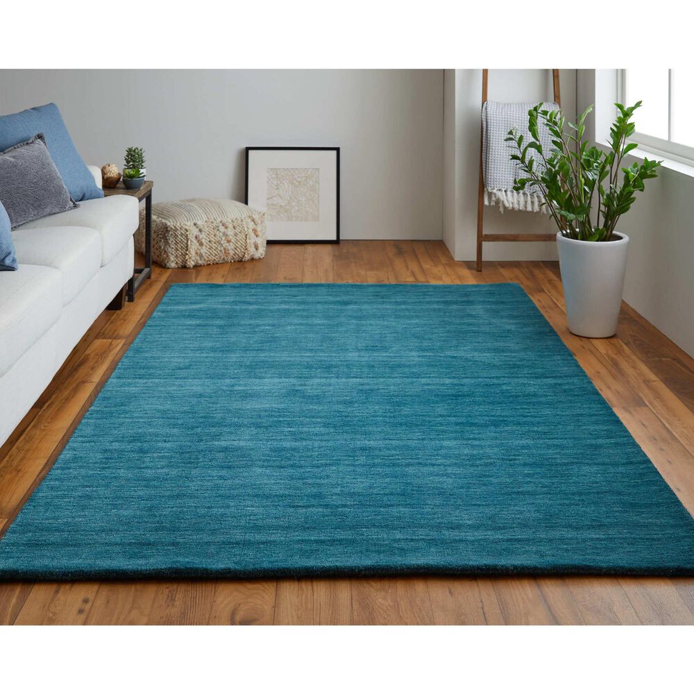 Feizy Rugs Luna 3&#39;6&quot; x 5&#39;6&quot; Teal Area Rug, , large