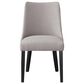 Steve Silver Xena Side Chair with Light Gray in Ebony, , large