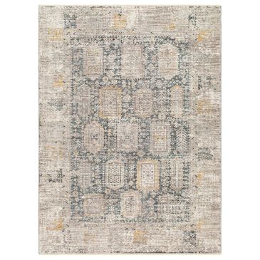 Surya Carlisle CSI2319 5"3" Round Dark Brown, Medium Gray, Off-White, Olive and Dark Blue Area Rug, , large