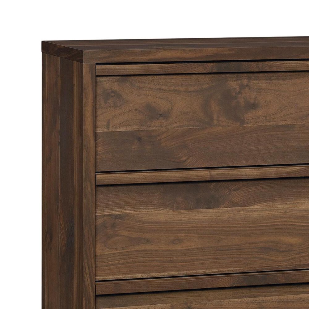 Living Essentials Harvey Park 4 Drawer Chest in Grand Walnut, , large