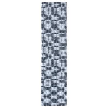 Safavieh Martha Stewart Cotton MSR401 2" x 8" Blue and Grey Runner, , large