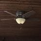 Hunter Newsome Low Profile 52" Ceiling Fan with Lights in Premier Bronze, , large