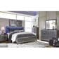 Signature Design by Ashley Lodanna King Panel Bed in Gray, , large