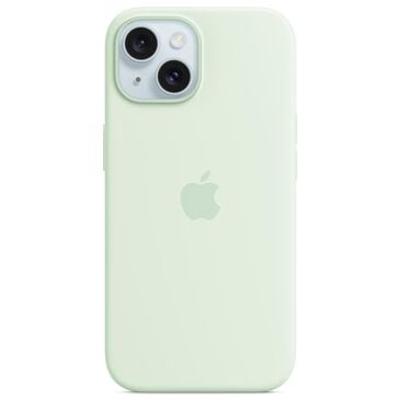 Apple Silicone Case with MagSafe for Apple iPhone 15 Plus in Soft Mint, , large