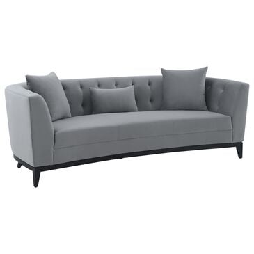 Armen Living Melange Sofa in Gray Velvet, , large