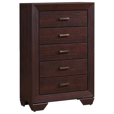 Pacific Landing Kauffman 5 Drawer Chest in Dark Cocoa, , large