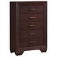 Pacific Landing Kauffman 5 Drawer Chest in Dark Cocoa, , large